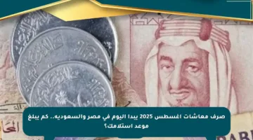 صرف معاشات أغسطس 2025 يبدأ اليوم في مصر والسعودية.. كم يبلغ موعد استلامك؟